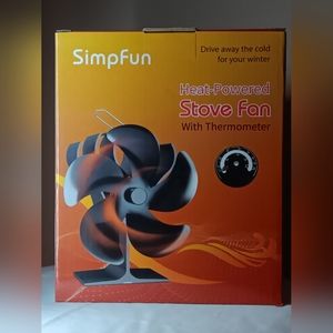 Simpfun 5-blade Fireplace Fan NWOT